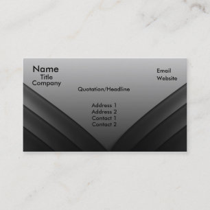 Futuristic Business Card, Grey Business Card