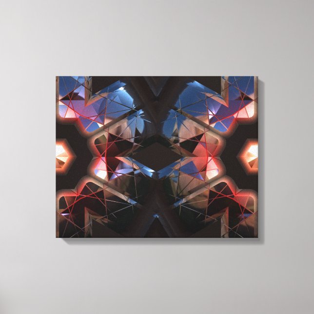 Futuristic Chrystal X7-11 Wrapped Canvas (Front)