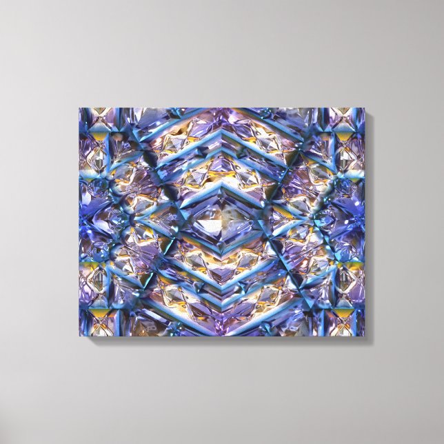 Futuristic Chrystal X7-12  Wrapped Canvas (Front)