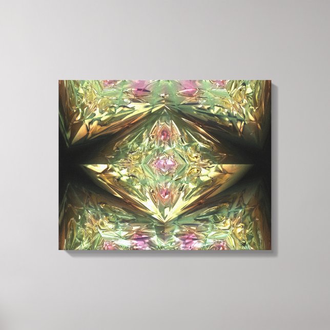 Futuristic Chrystal X7-3 Wrapped Canvas (Front)