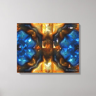 Futuristic Chrystal X8-1 Wrapped Canvas
