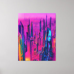 Futuristic City Canvas Print