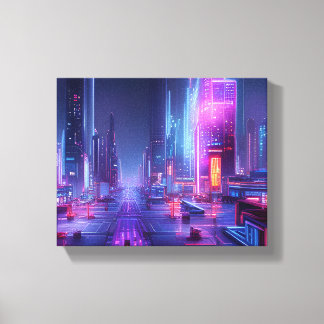 Futuristic City Canvas Print