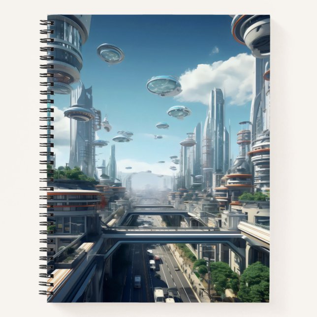 Futuristic City Notebook (Front)