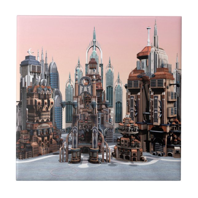 Futuristic City Tile (Front)