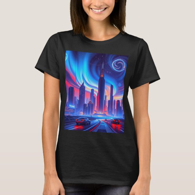Futuristic City Women's T-Shirt (Front)