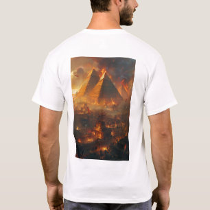 Futuristic Cityscape Oil Painting T-Shirt