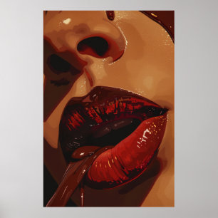 Futuristic Cityscape Sunrise Poster