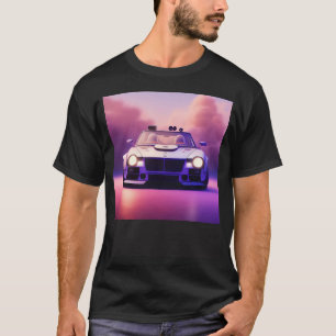 Futuristic Classic Sports Car Cyberpunk Cool Race T-Shirt