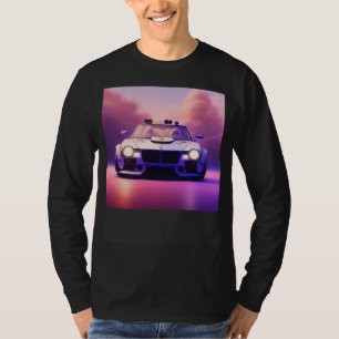Futuristic Classic Sports Car Cyberpunk Cool Race T-Shirt