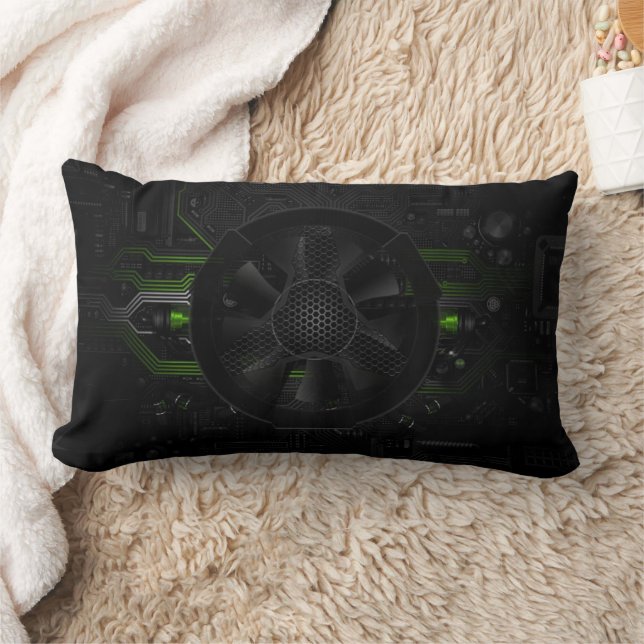 Futuristic Comfort: Hi-Tech Core Design Lumbar Cushion (Blanket)