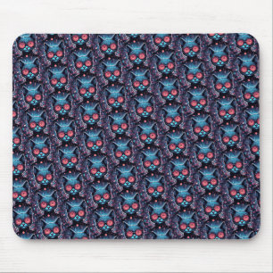Futuristic Cyber Cat Mouse Mat
