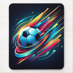 Futuristic Cyber Football Speed Sports Mouse Mat