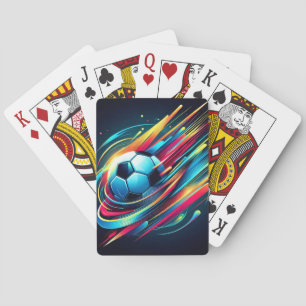 Futuristic Cyber Football Speed Sports Playing Cards