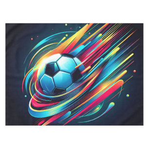 Futuristic Cyber Football Speed Sports Tablecloth