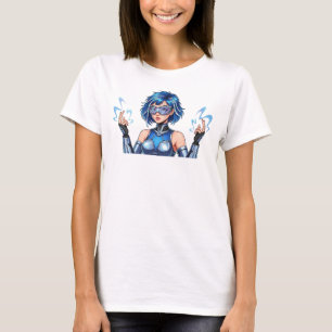 Futuristic Cyber Girl Graphic Women’s T-Shirt