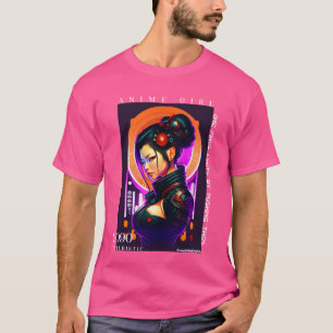 Futuristic Cyberpunk Anime Girl boy T-Shirt