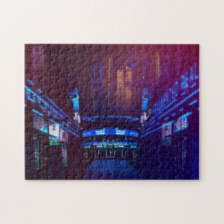 Futuristic Cyberpunk City on Mars Jigsaw Puzzle