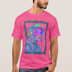 Futuristic Cyberpunk Harajuku Girl T-Shirt