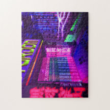 Futuristic Cyberpunk Night Club