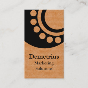 Futuristic Dimensions Business Card, Copper Business Card