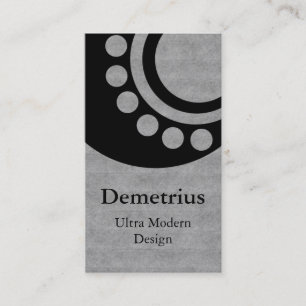Futuristic Dimensions Business Card, Grey Business Card