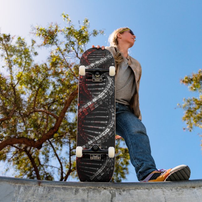 Futuristic DNA Helix 3D Skateboard (Outdoor 1)