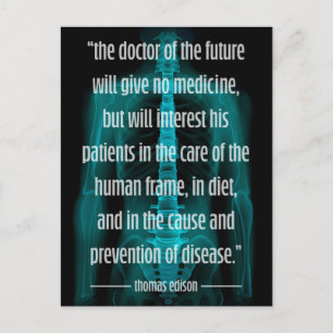 Futuristic Doctor of Future Chiropractic Recall Postcard