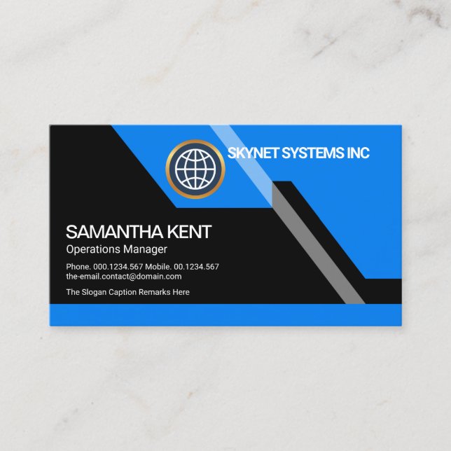 Futuristic Dynamic Colourful Stunning Business Card (Front)