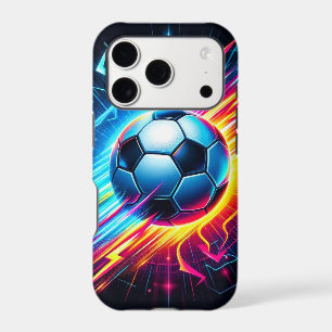 Futuristic Electric Football Soccer Ball Lightning
