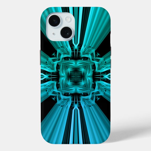 Futuristic Electric Plasma Fractal Design Case-Mate iPhone Case (Back)