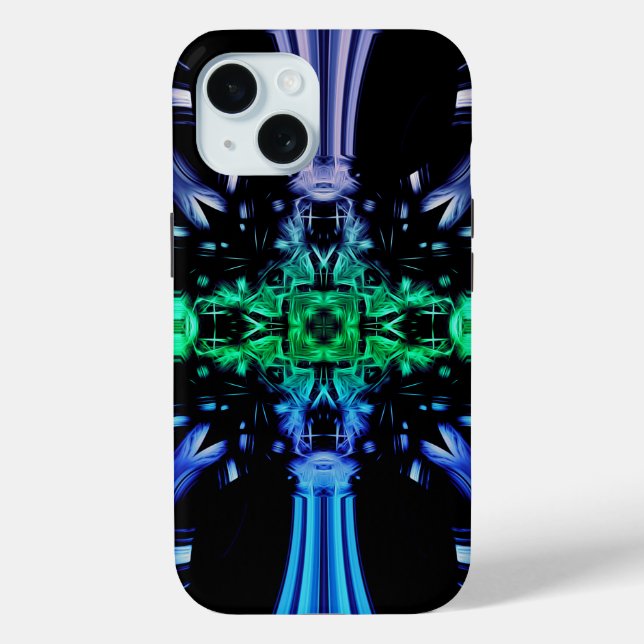 Futuristic Electric Plasma Fractal Design Case-Mate iPhone Case (Back)
