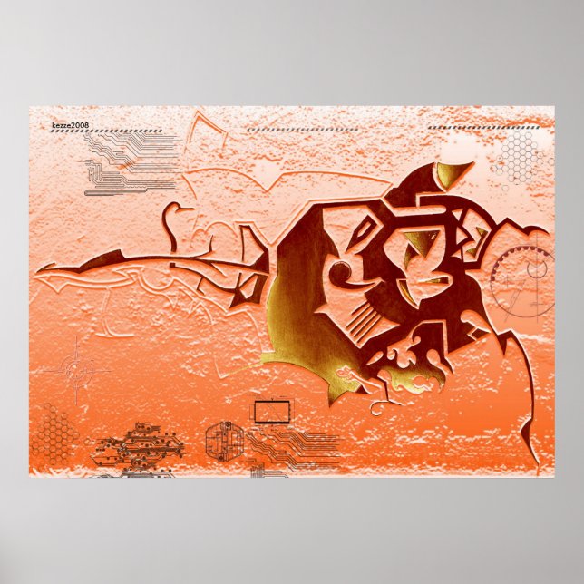 Futuristic Evo Poster Print Optimised ver. (Front)