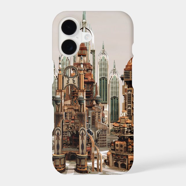 Futuristic Fantasy City Sci Fi Skyline Art (Back)