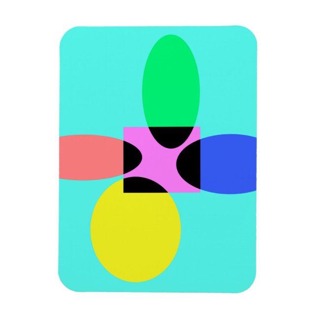 Futuristic flower magnet (Vertical)