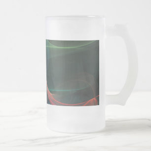 Futuristic Frosted Glass Beer Mug