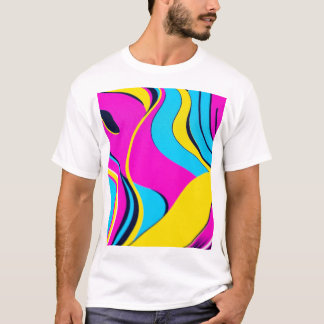 Futuristic Geometric Abstract T-shirt Design