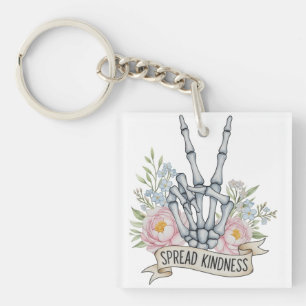 Futuristic Geometric Crop Circle Mandala Key Ring
