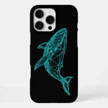 Futuristic Geometric Whale iPhone 16 Pro Max Case