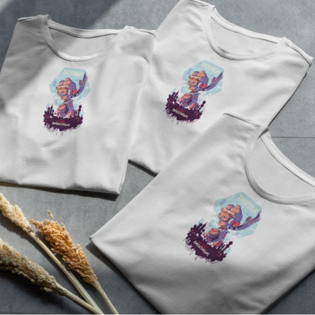 Futuristic Girl Cyber Urban   T-Shirt (Creator Uploaded)