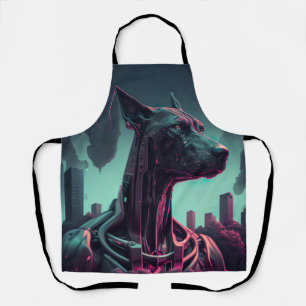 Futuristic Great Dane The Robotic Companion Apron