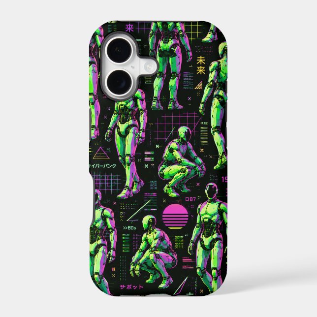 Futuristic Humanoid Robot Art | AI Android Sci-Fi  (Back)