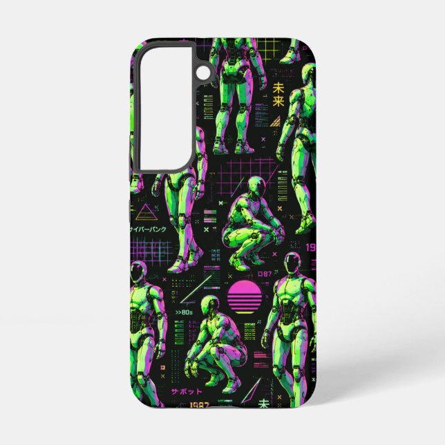 Futuristic Humanoid Robot Art | AI Android Sci-Fi  Samsung Galaxy S22 Case (Back)
