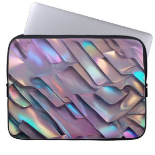 Futuristic iridescent/abstract holographic  laptop sleeve