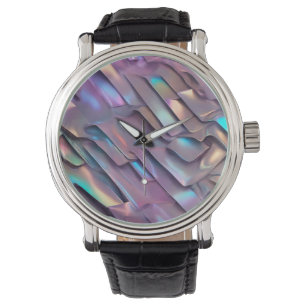 Futuristic iridescent/abstract holographic  watch