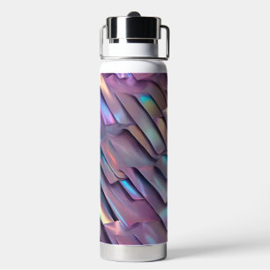 Futuristic iridescent/abstract holographic  water bottle