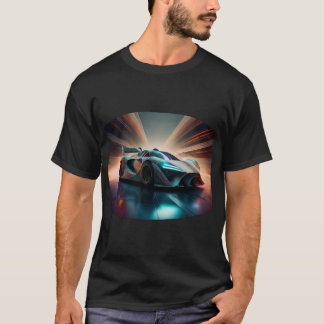 Futuristic Marblezed Futuristic Race Car T-Shirt