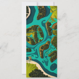 Futuristic Marshlands Card