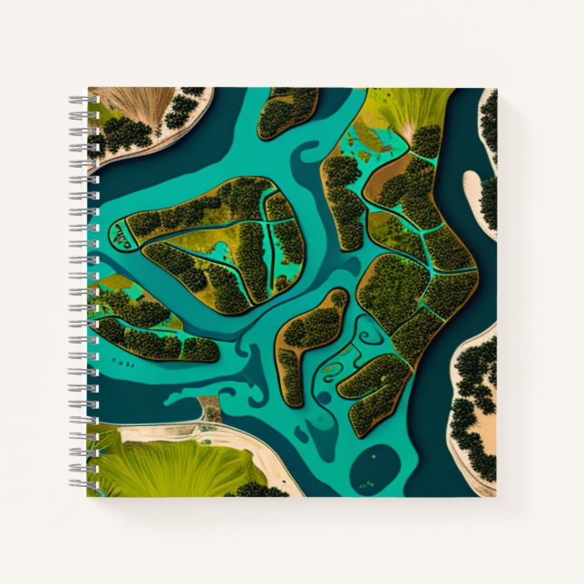 Futuristic Marshlands Notebook (Front)