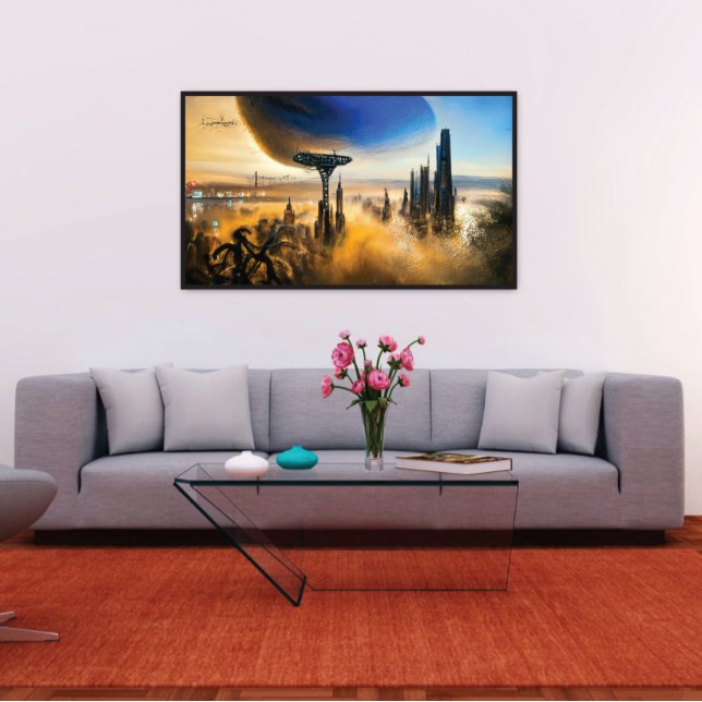 Futuristic Metropolis On Distant World Poster (Creator Uploaded)